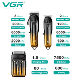 ست ماشین اصلاح وی جی آر مدل VGR V-644 با تکنولوژی برش مستقیم و استیل ضد زنگ