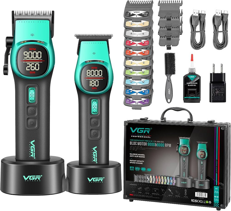 ماشین اصلاح وی جی آر V-885 S2 با تیغه سرامیکی و برش مستقیم