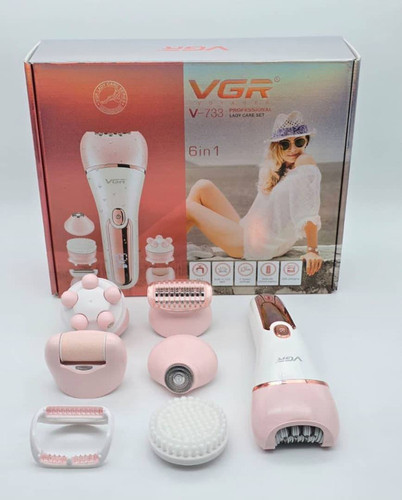 اپیلاتور ۶ کاره وی جی آر مدل V-733 ضد آب