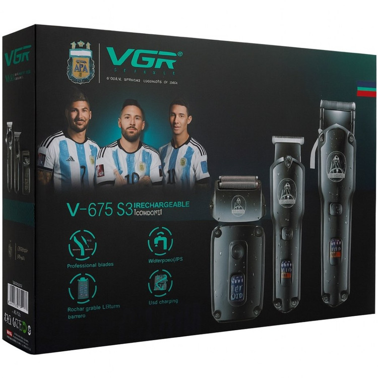 ماشین اصلاح 3 قلو وی جی آر مدل V-675 s3