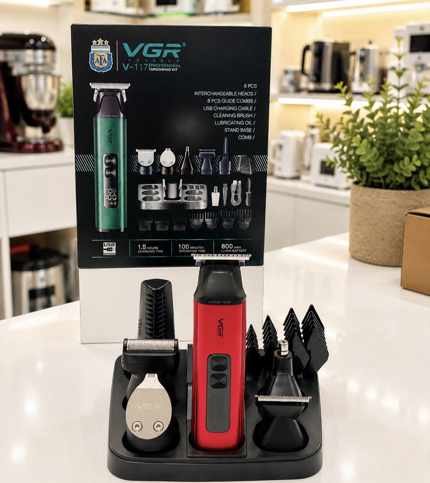 ماشین اصلاح وی جی آر مدل V-117 با تکنولوژی برش مستقیم و ضد آب