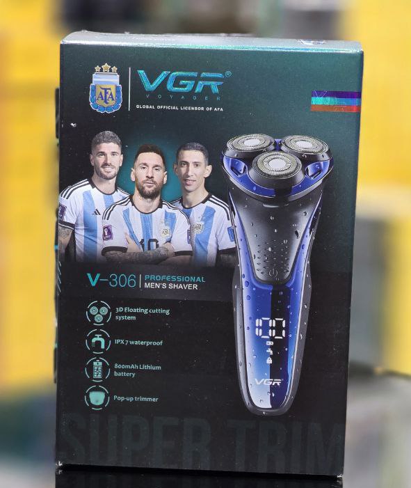 ماشین اصلاح وی جی آر مدل V-306 با تکنولوژی برش چرخشی ضد آب