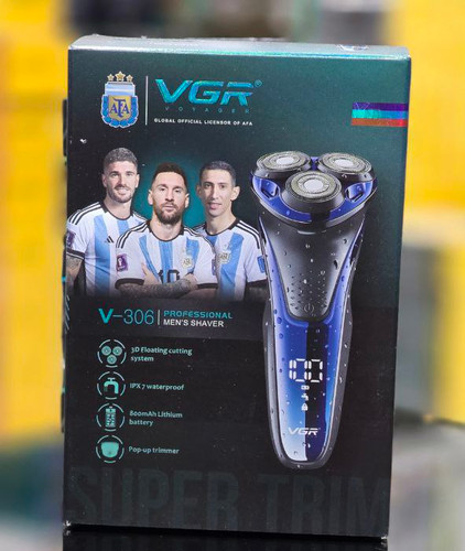 ماشین اصلاح وی جی آر مدل V-306 با تکنولوژی برش چرخشی ضد آب