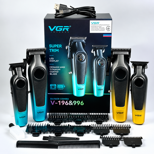 ست ماشین اصلاح وی جی آر مدل V-196 و V-996