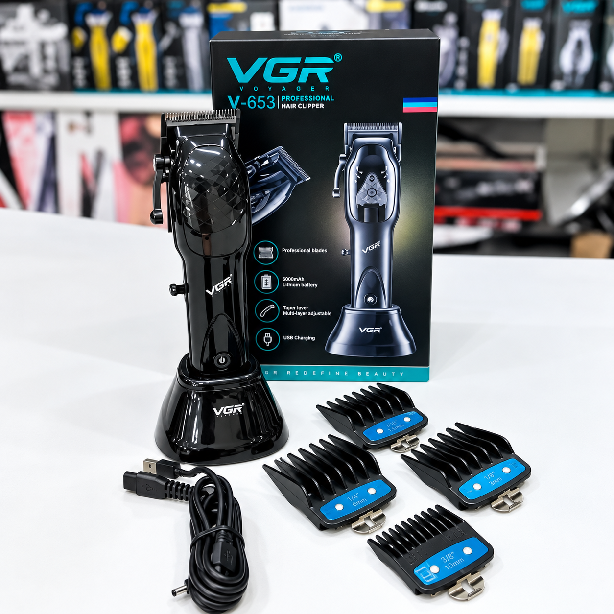 ماشین اصلاح وی جی آر مدل V-653 با تکنولوژی برش مستقیم