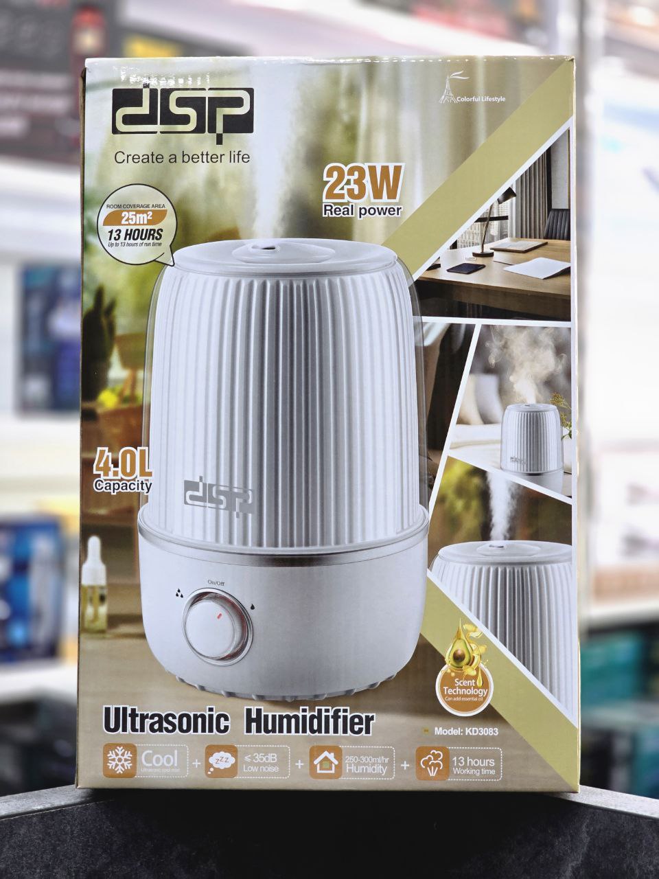 دستگاه بخور سرد دی اس پی مدل KD3083 ظرفیت ۴ لیتر