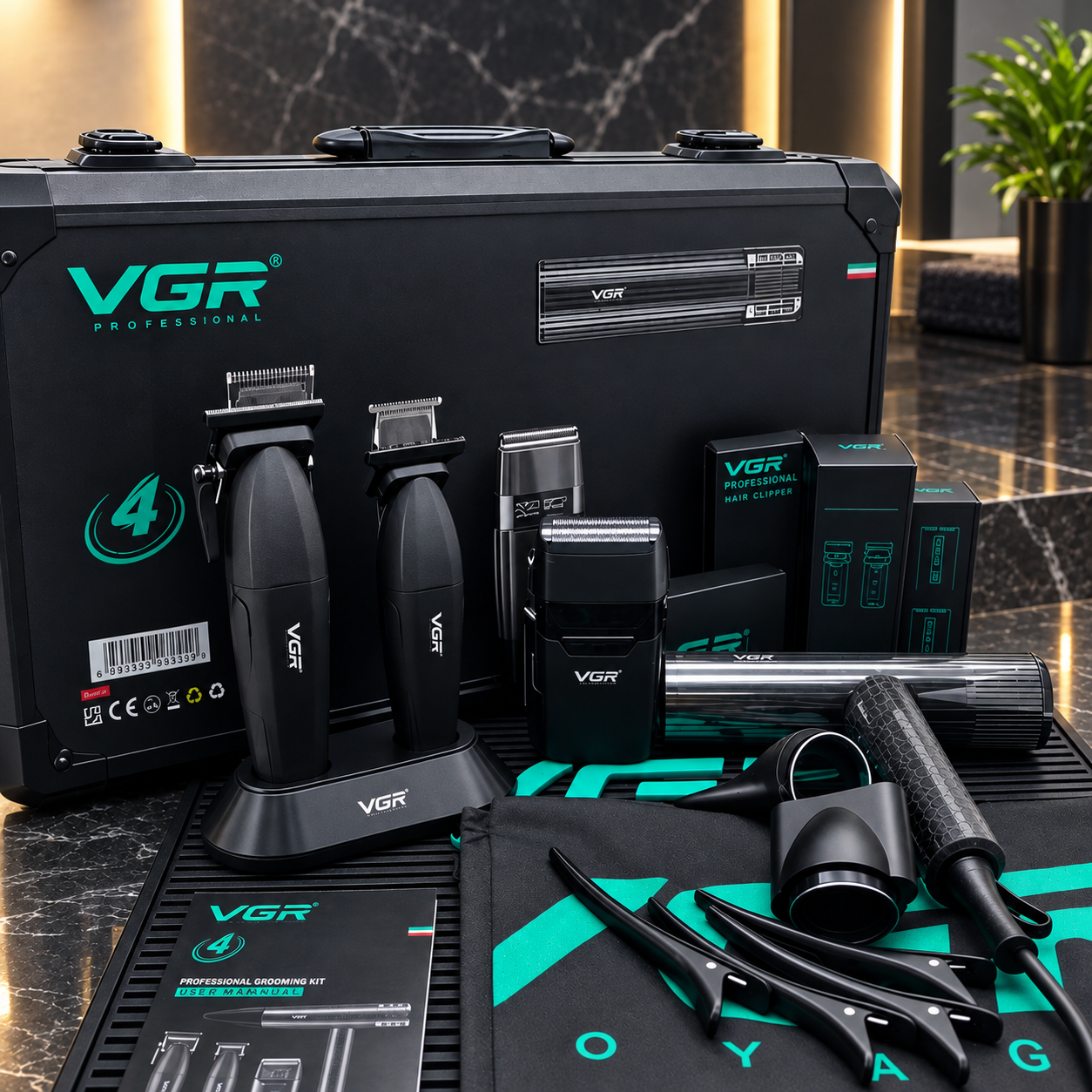 ماشین اصلاح وی جی آر مدل V640S4 ۴ در ۱